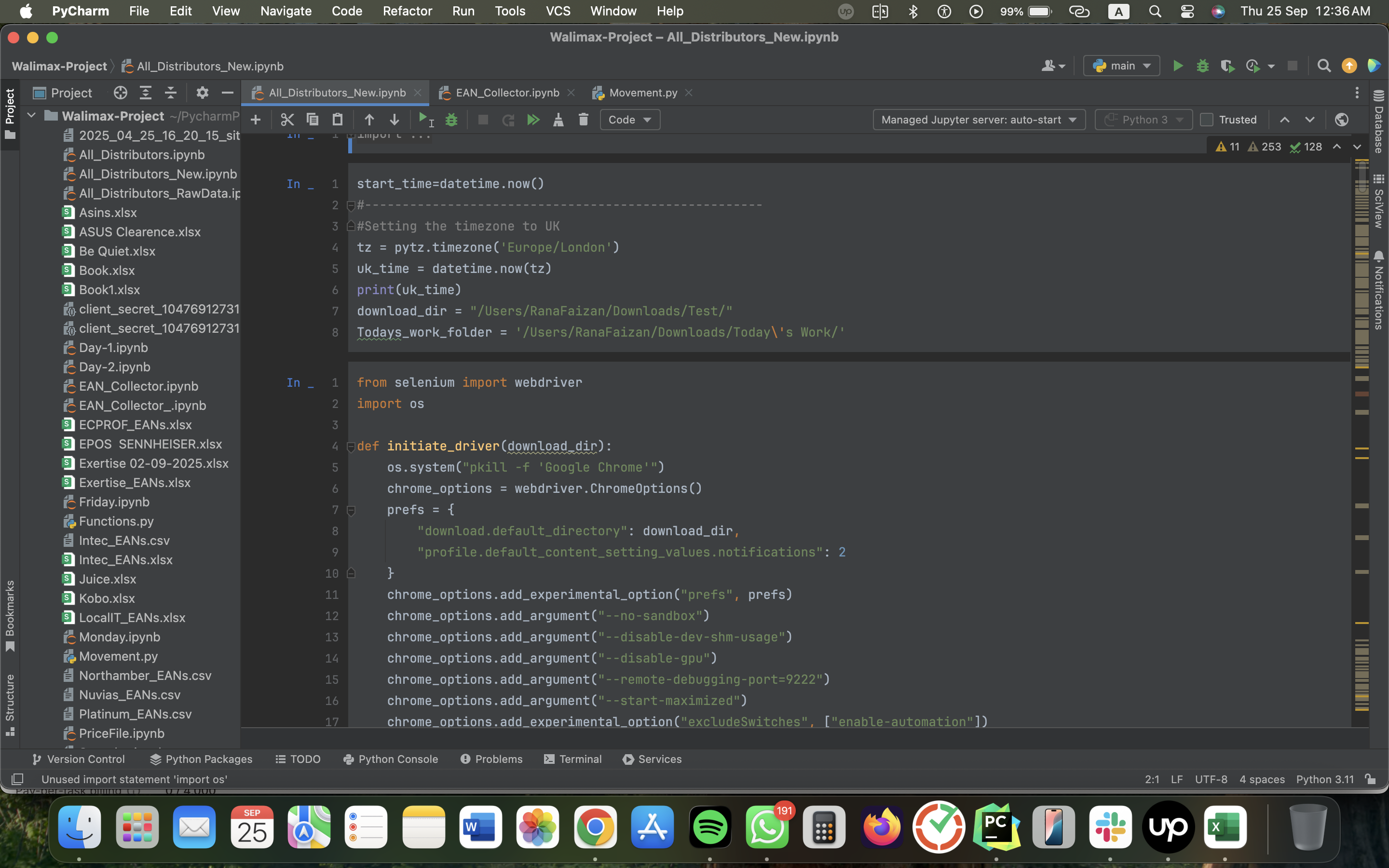Amazon/eBay Wholesale Automation — Python & Google Sheets