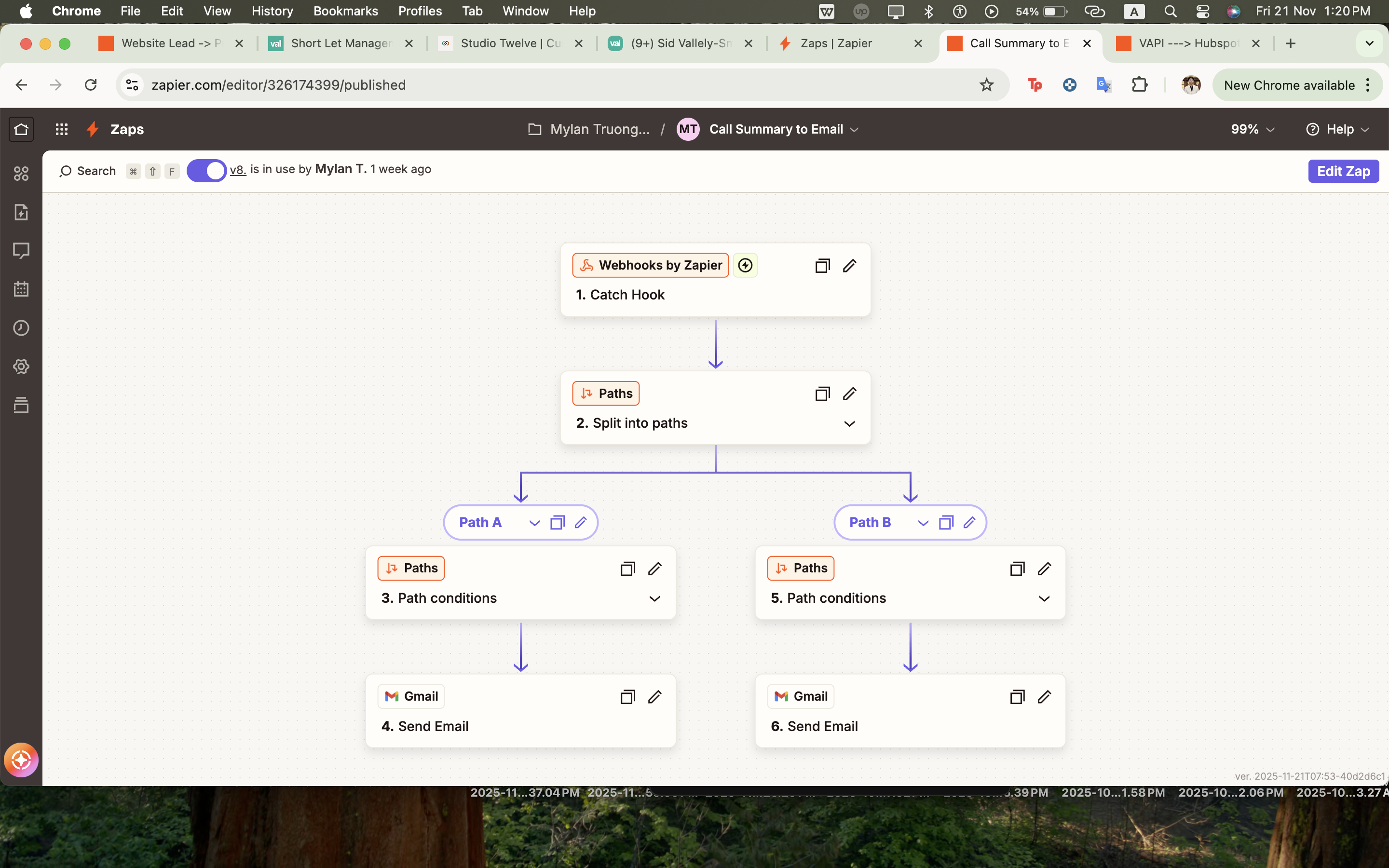 Call Summary → Conditional Email Routing — Zapier