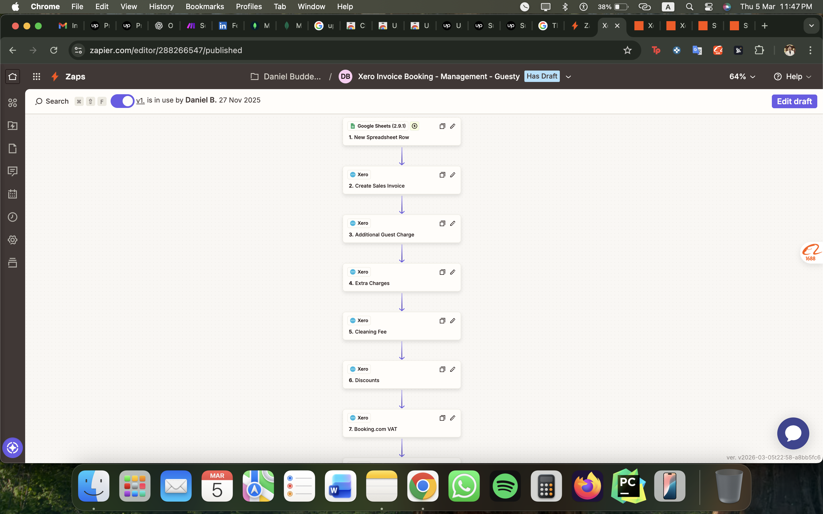 Xero Invoice + Guesty Booking → Property Automation